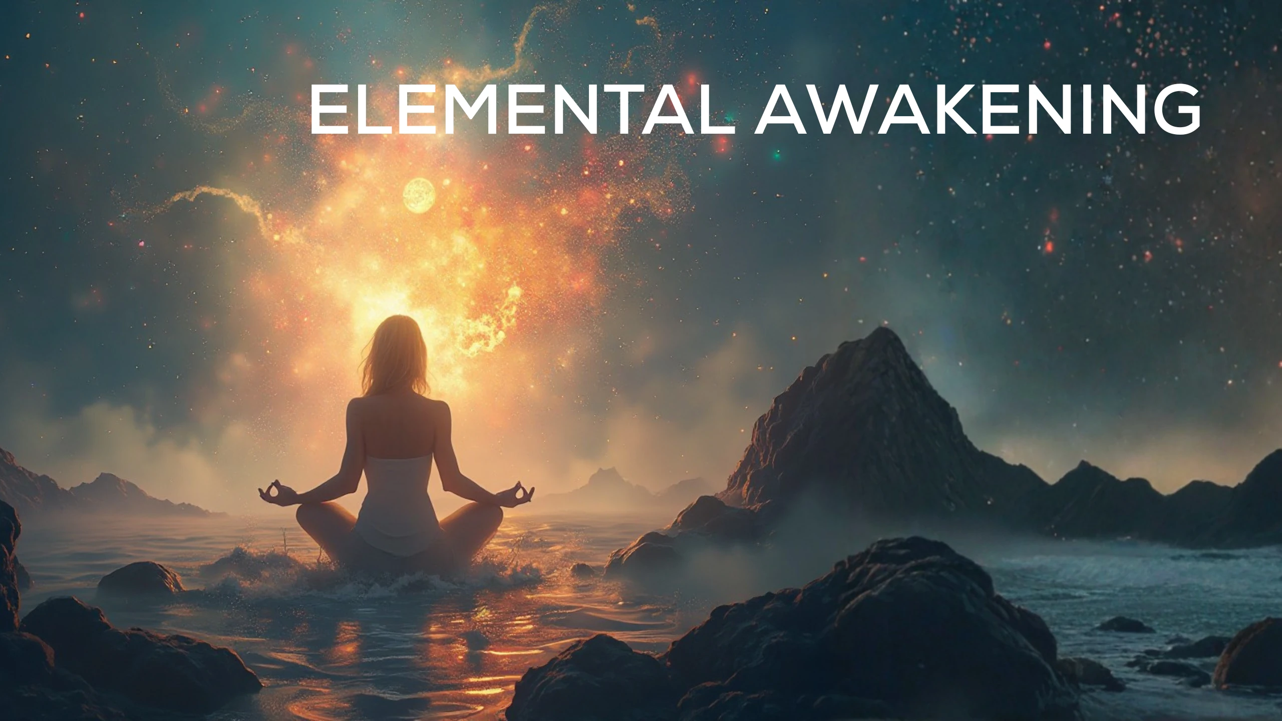 lady sitting on a rock