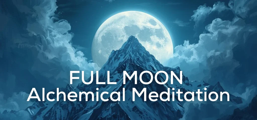 Full Moon rising over mountains