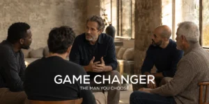 group of men talking